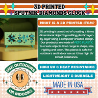 Sputnik Diamonds Clock