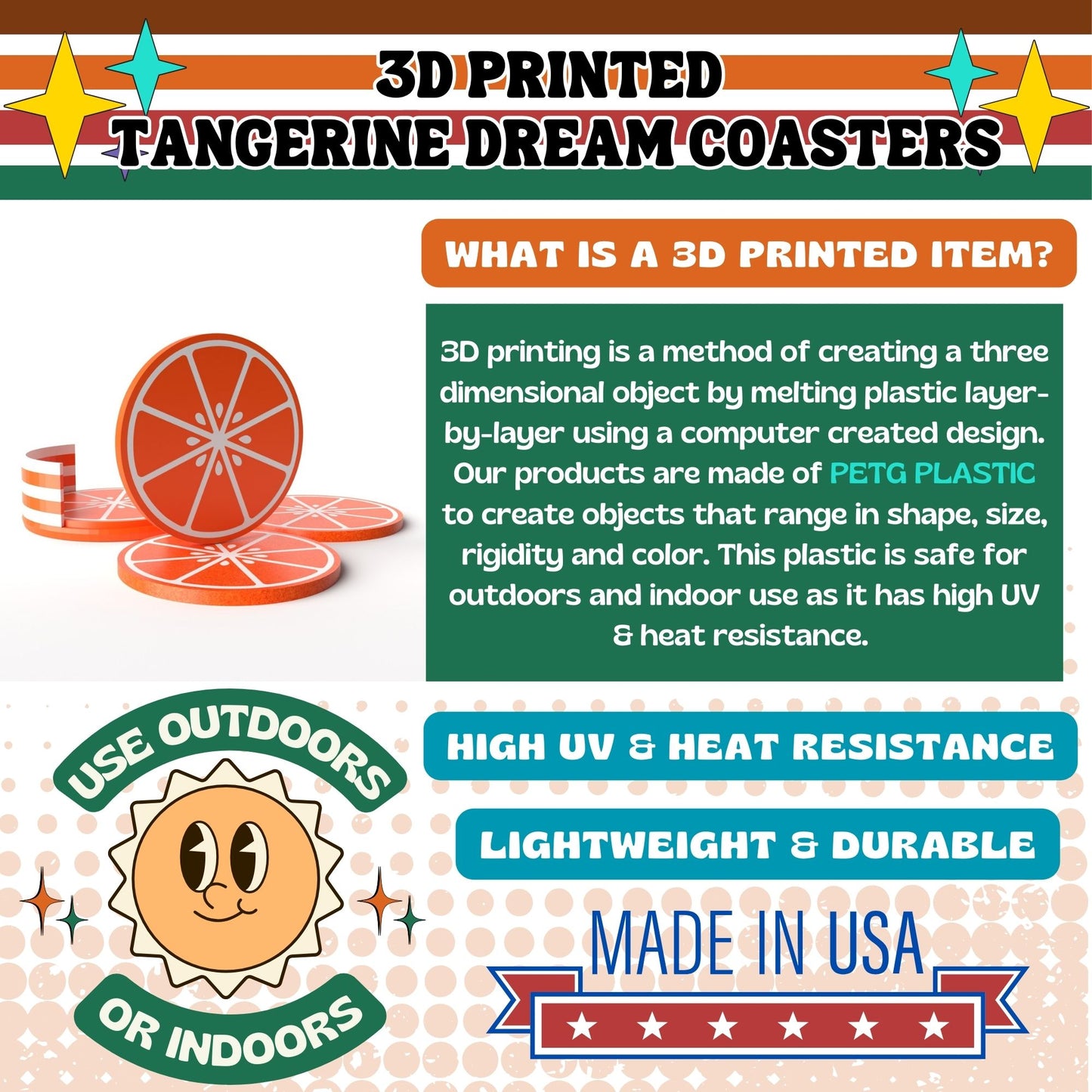 Tangerine Dream Retro Coasters