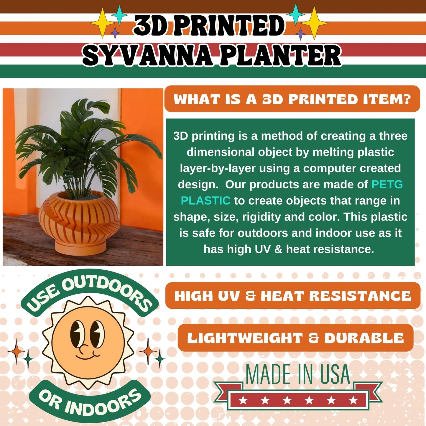 The Syvanna Space Age Minimalist Planter