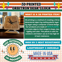 Orbitron Space Age Desk Clock