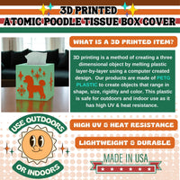 Atomic Poodle Tissue Box Cover