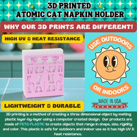 Atomic Space Cats Napkin Holder