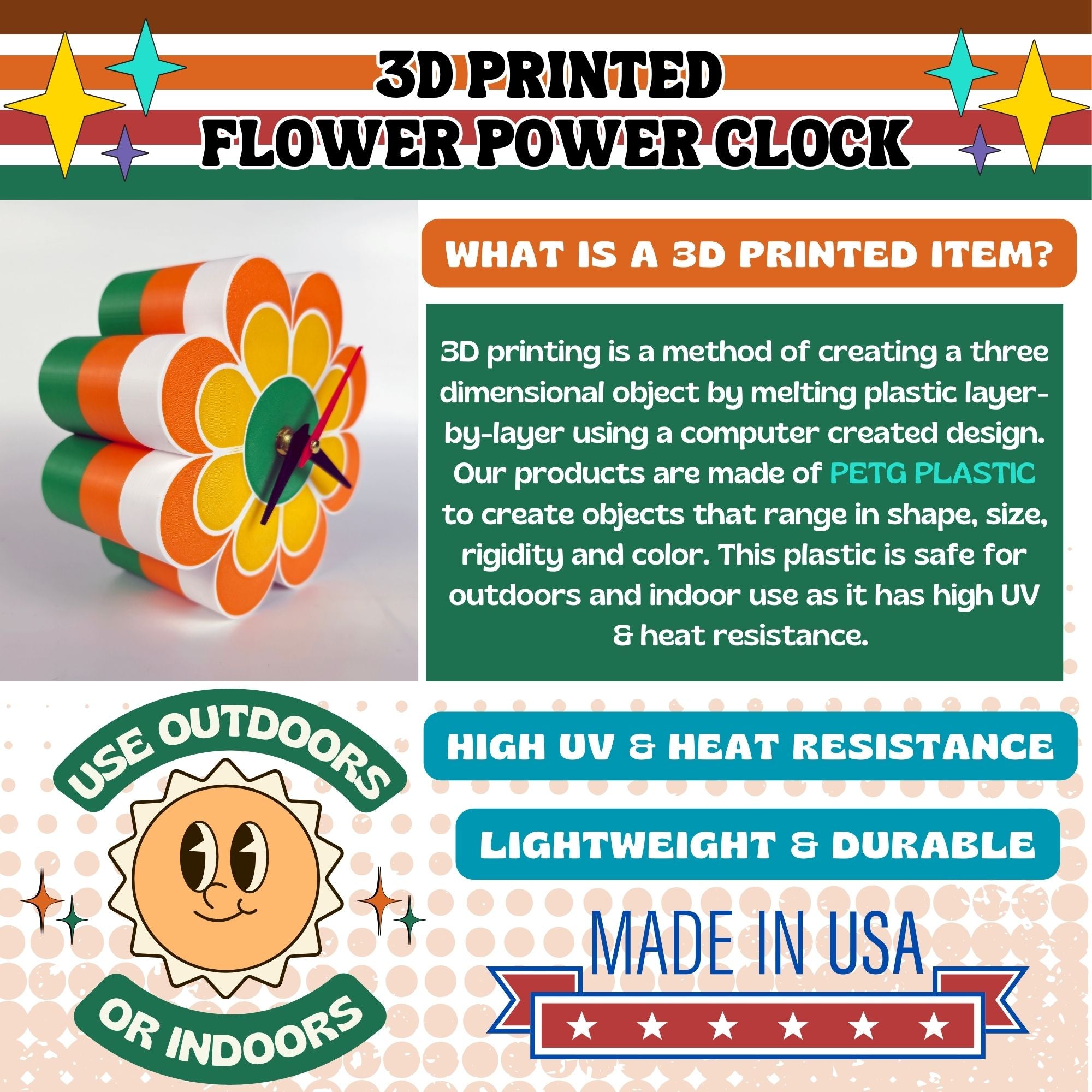 Flower Power Clock