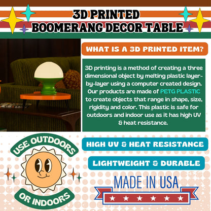 Boomerang Decor Table