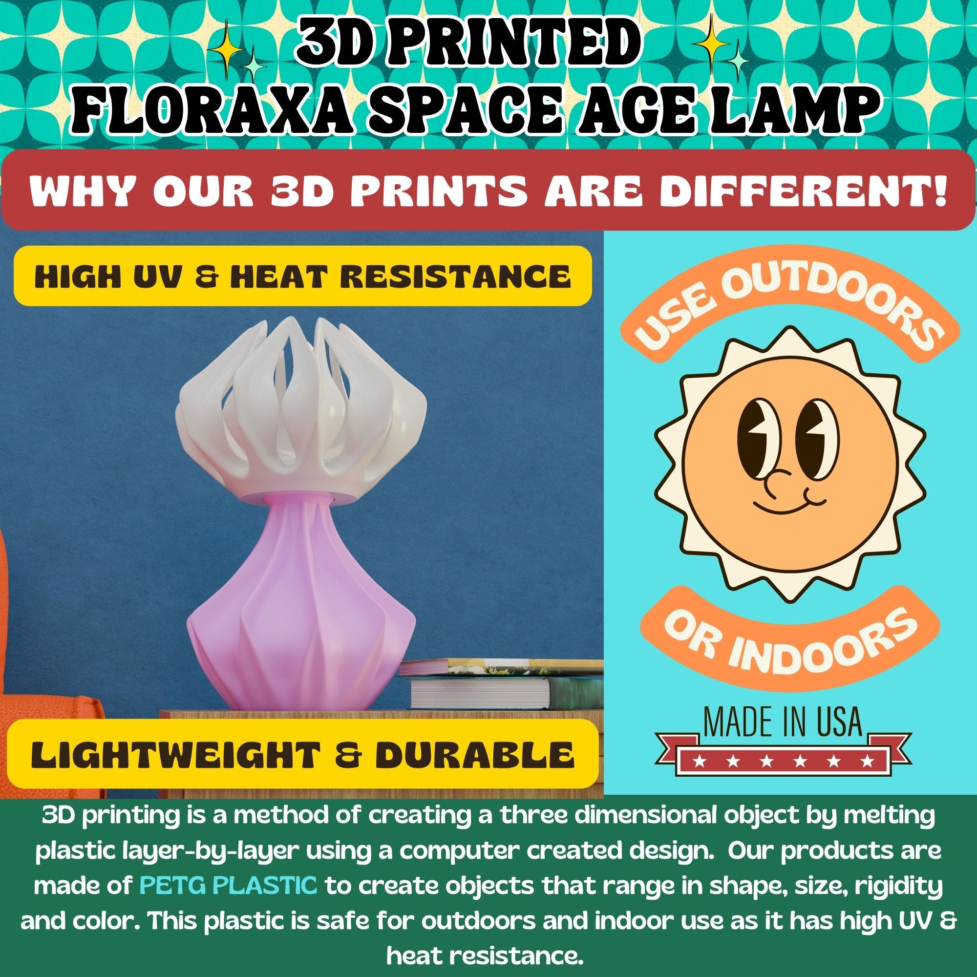 Floraxa Space Age Lamp