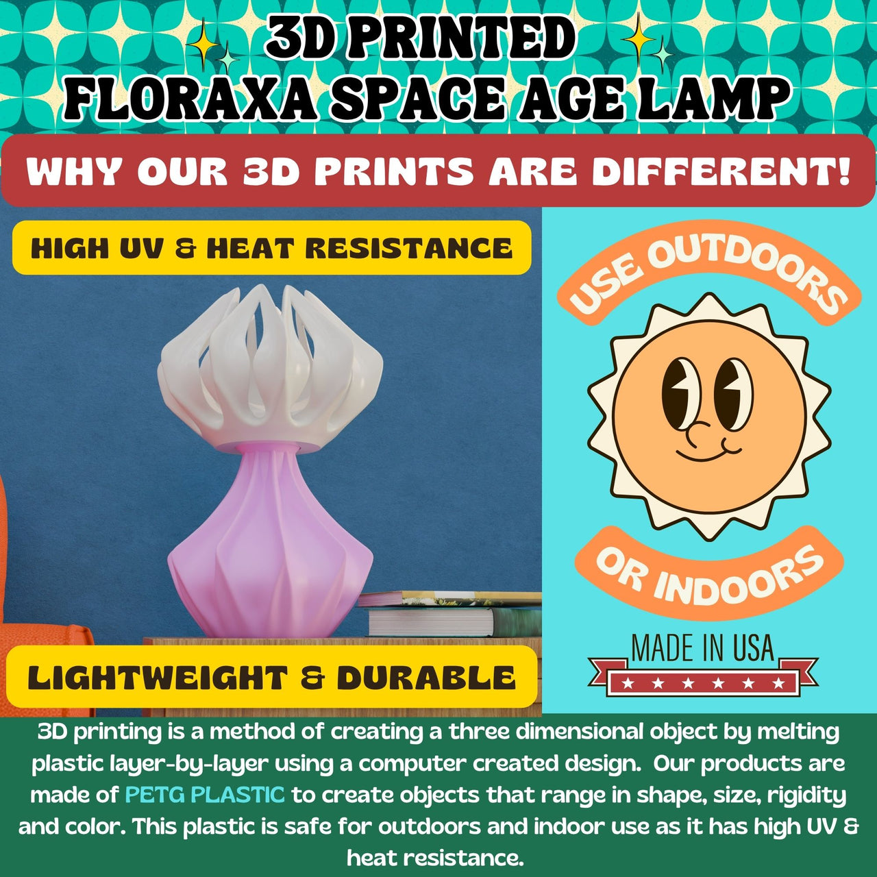 Floraxa Space Age Lamp