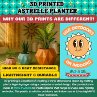 Astrelle Space Age Retro Minimalist Planter