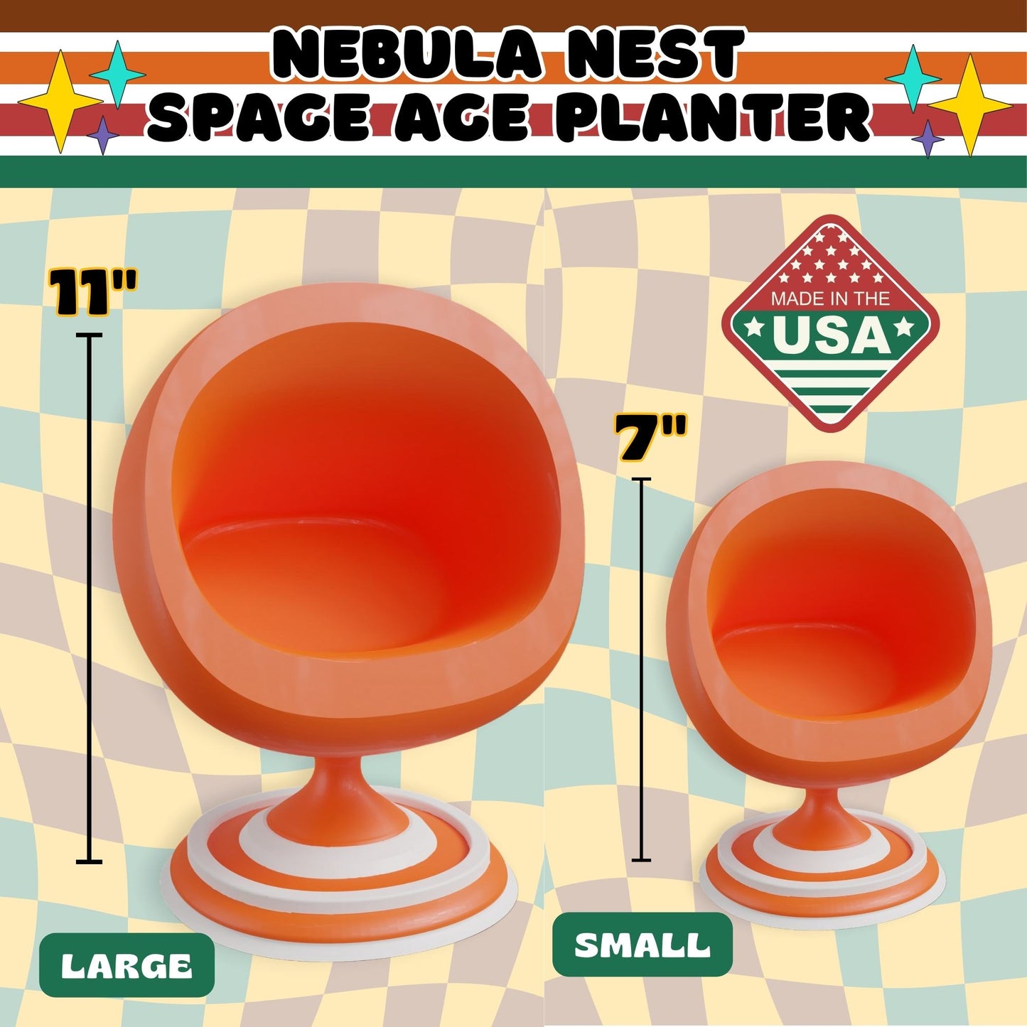 Nebula Nest Space Age Chair Planter