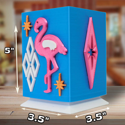 Atomic Pink Flaming Desk Organizer