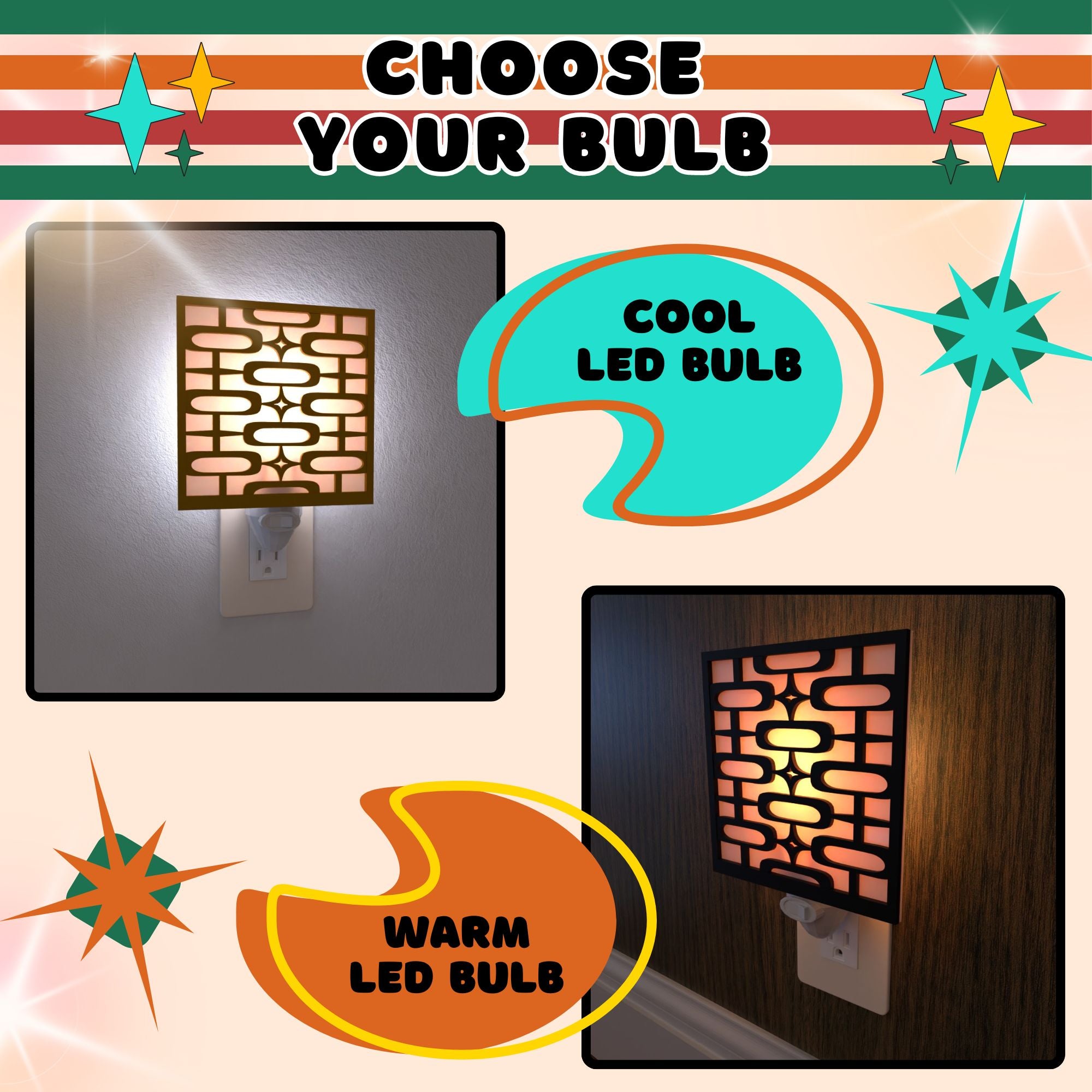 Atomic Ovals Night Light