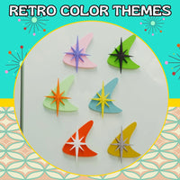 Atomic Boomerang Starburst Fridge Magnet