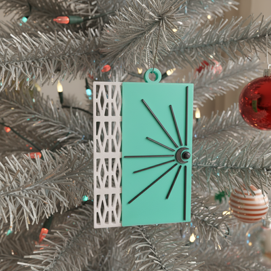 Mid Century Modern Door Ornaments