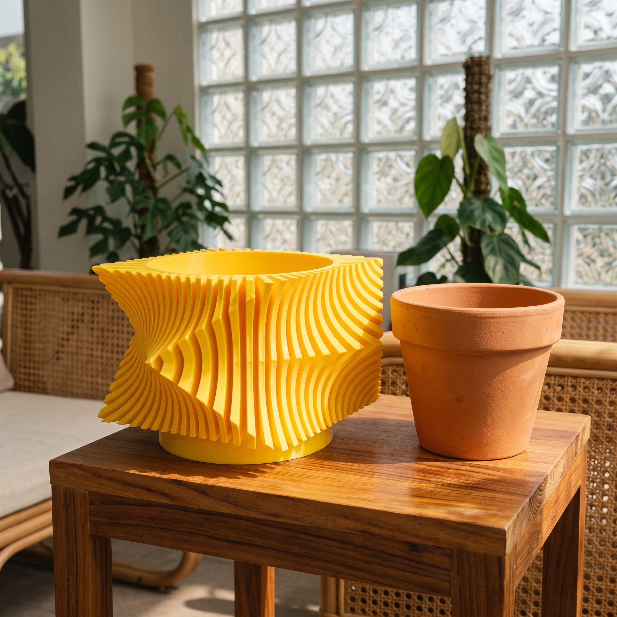 Space Age Brixel Planter