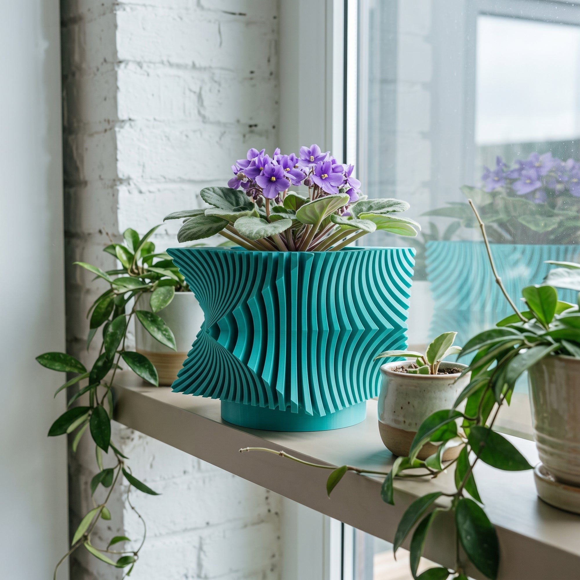 Space Age Brixel Planter