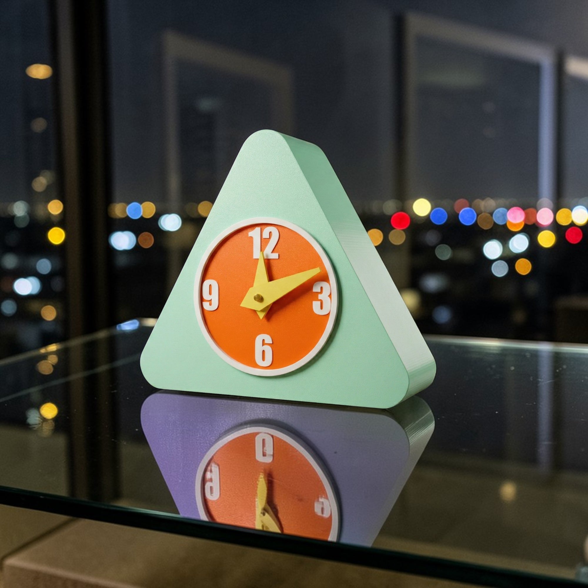 Chroma Trio Space Age Desk Clock