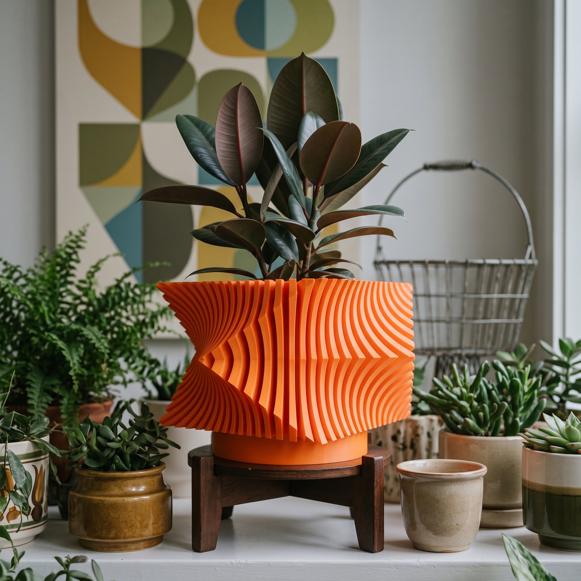 Space Age Brixel Planter