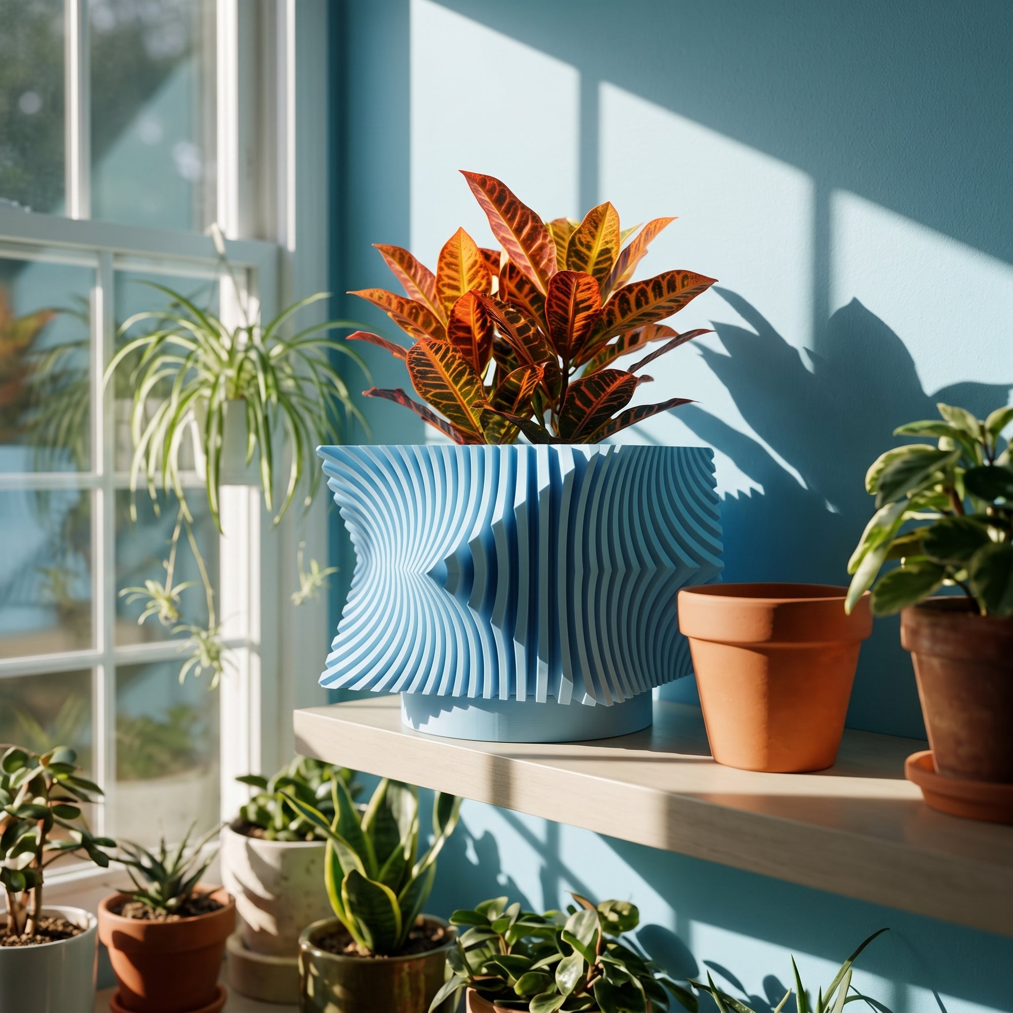 Space Age Brixel Planter