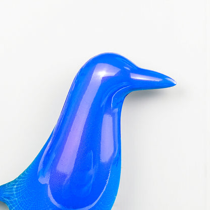 Mid Century Mondern Minimalist Bird Sculpture PlasmaGloss LIQUID COBALT Blue