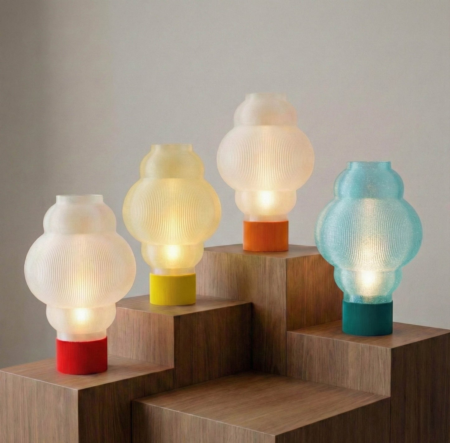 Obsidian Space Age Custom Lamp