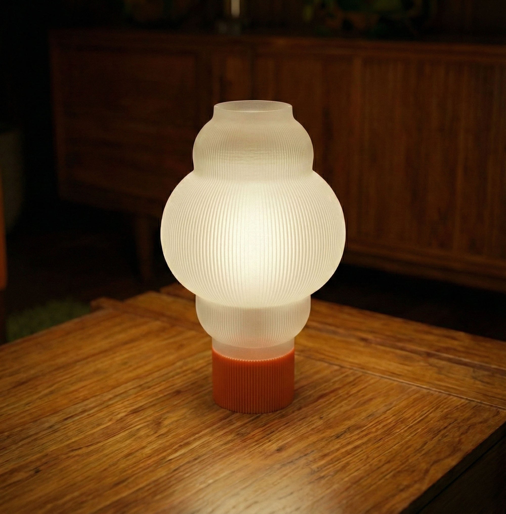 Obsidian Space Age Custom Lamp