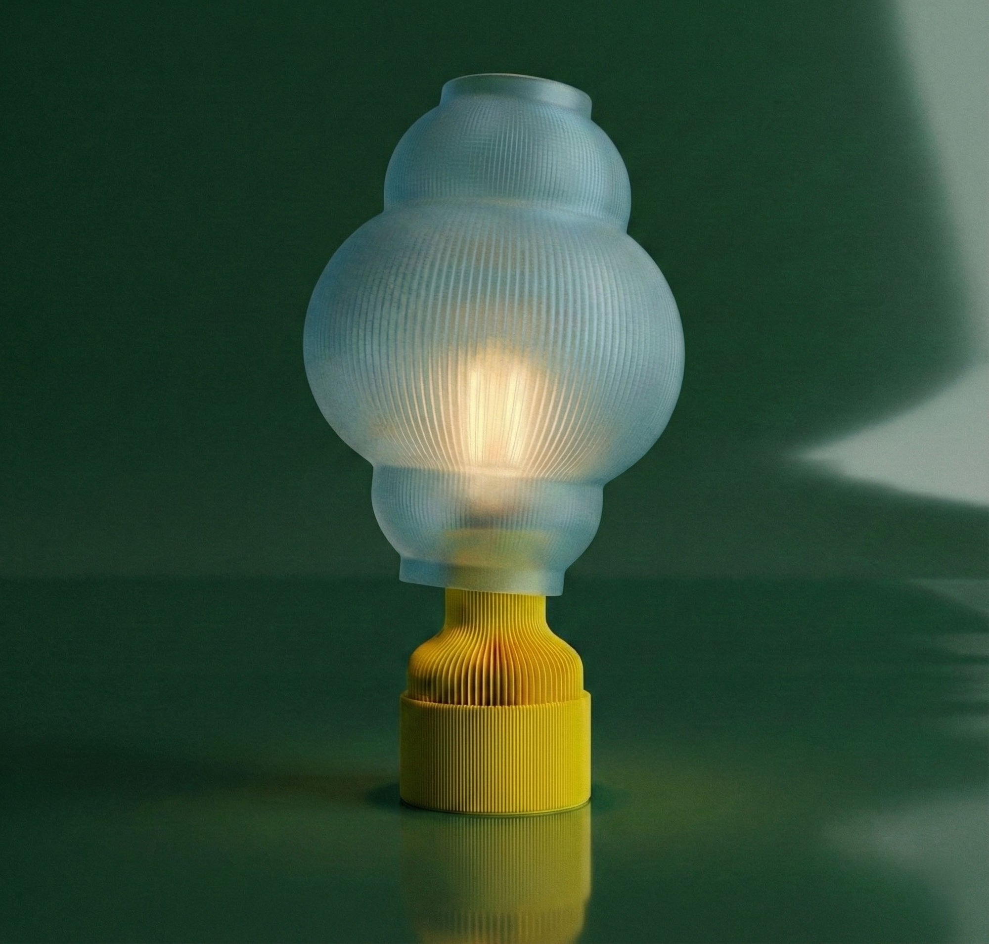 Obsidian Space Age Custom Lamp