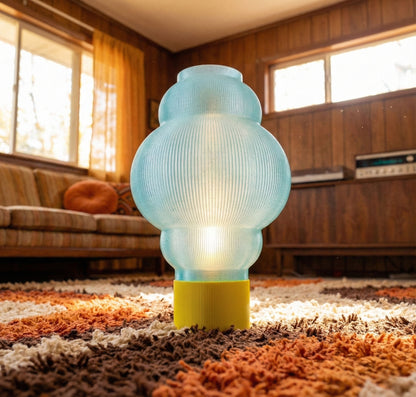 Obsidian Space Age Custom Lamp