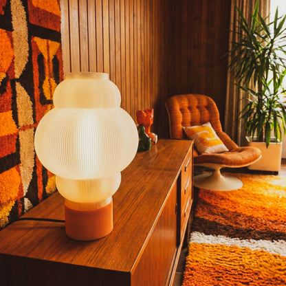 Obsidian Space Age Custom Lamp