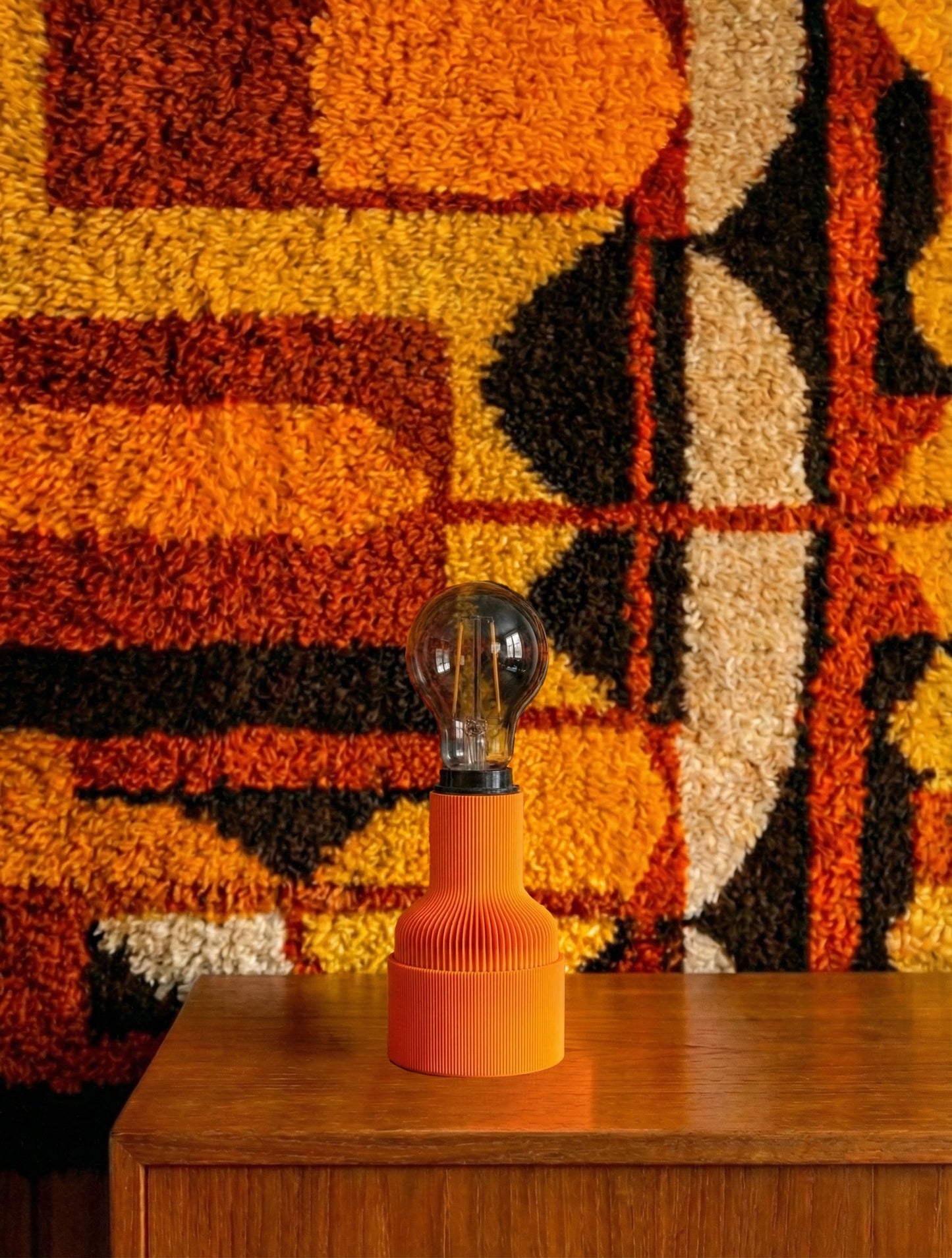 Obsidian Space Age Custom Lamp