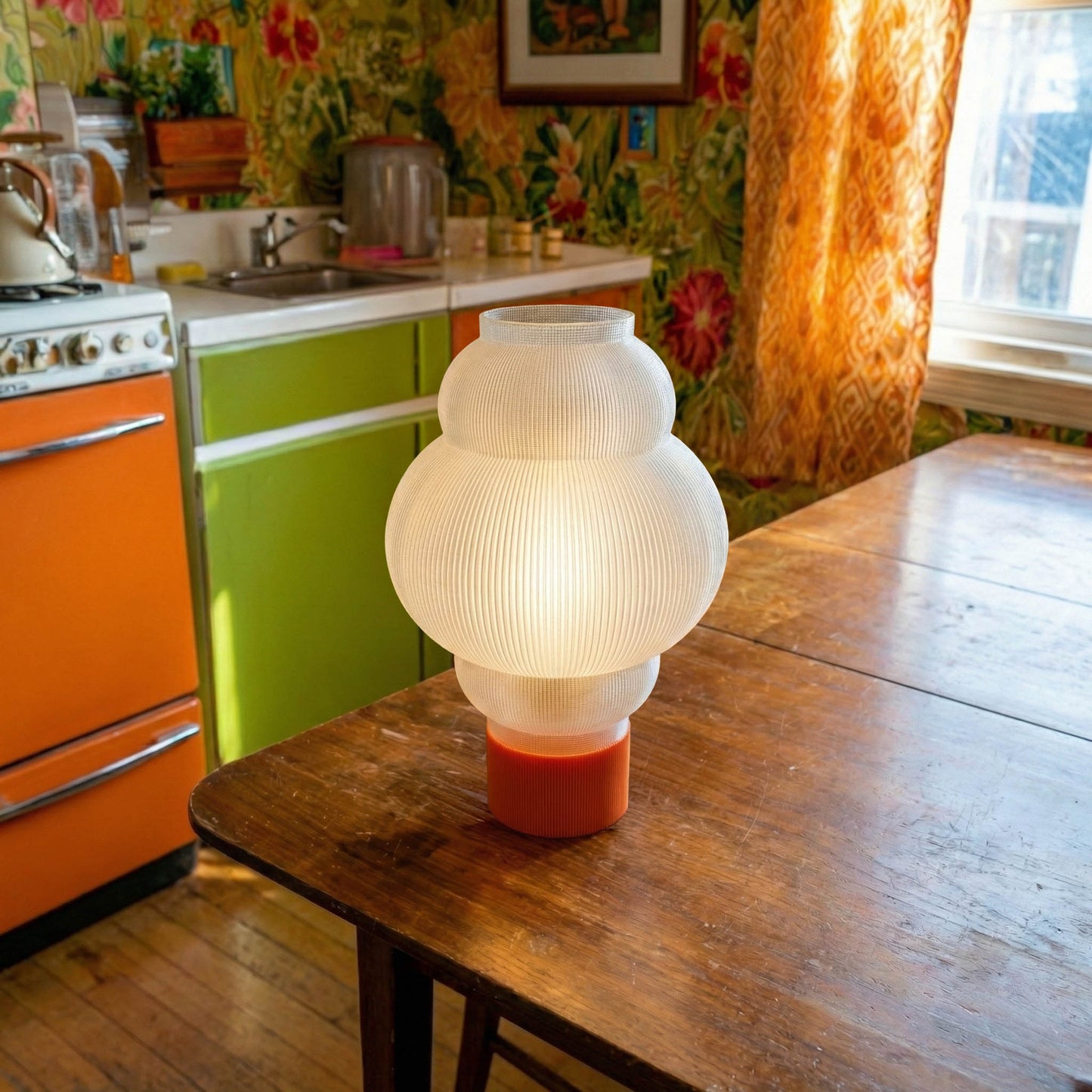 Obsidian Space Age Custom Lamp