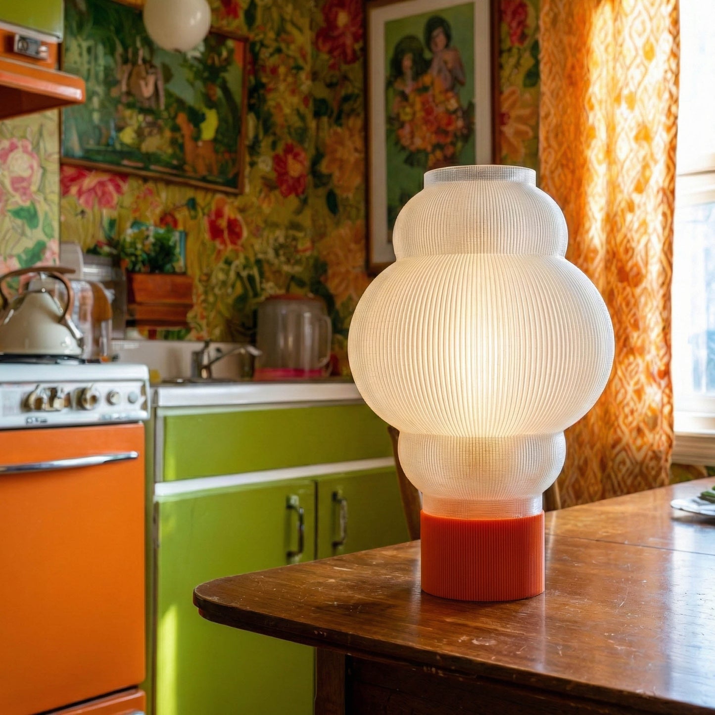 Obsidian Space Age Custom Lamp