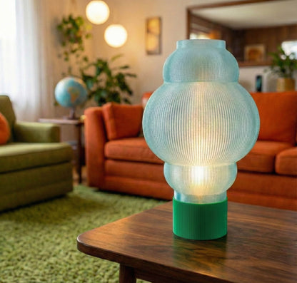 Obsidian Space Age Custom Lamp