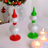 Retro Snowflake Finials Set