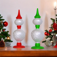 Retro Snowflake Finials Set