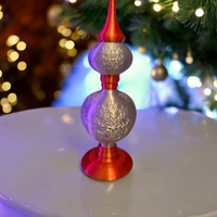 Retro Snowflake Finials Set