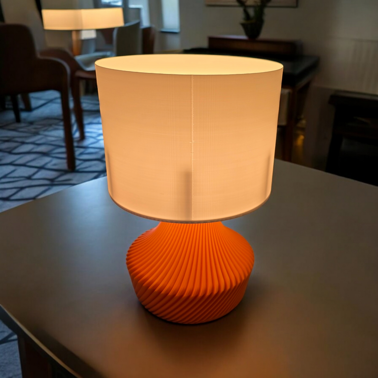 The Kallax Space Age Mid Century Modern Twist Lamp