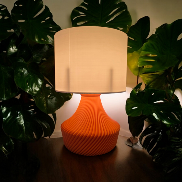 The Kallax Space Age Mid Century Modern Twist Lamp