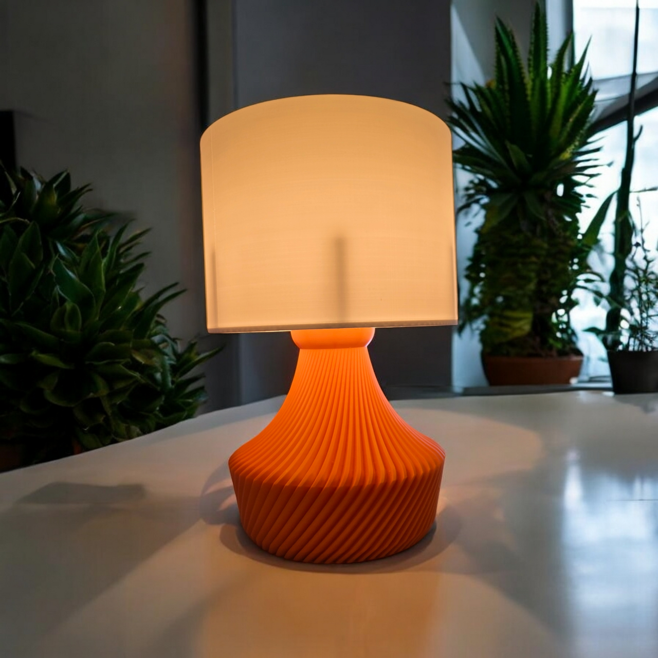 The Kallax Space Age Mid Century Modern Twist Lamp