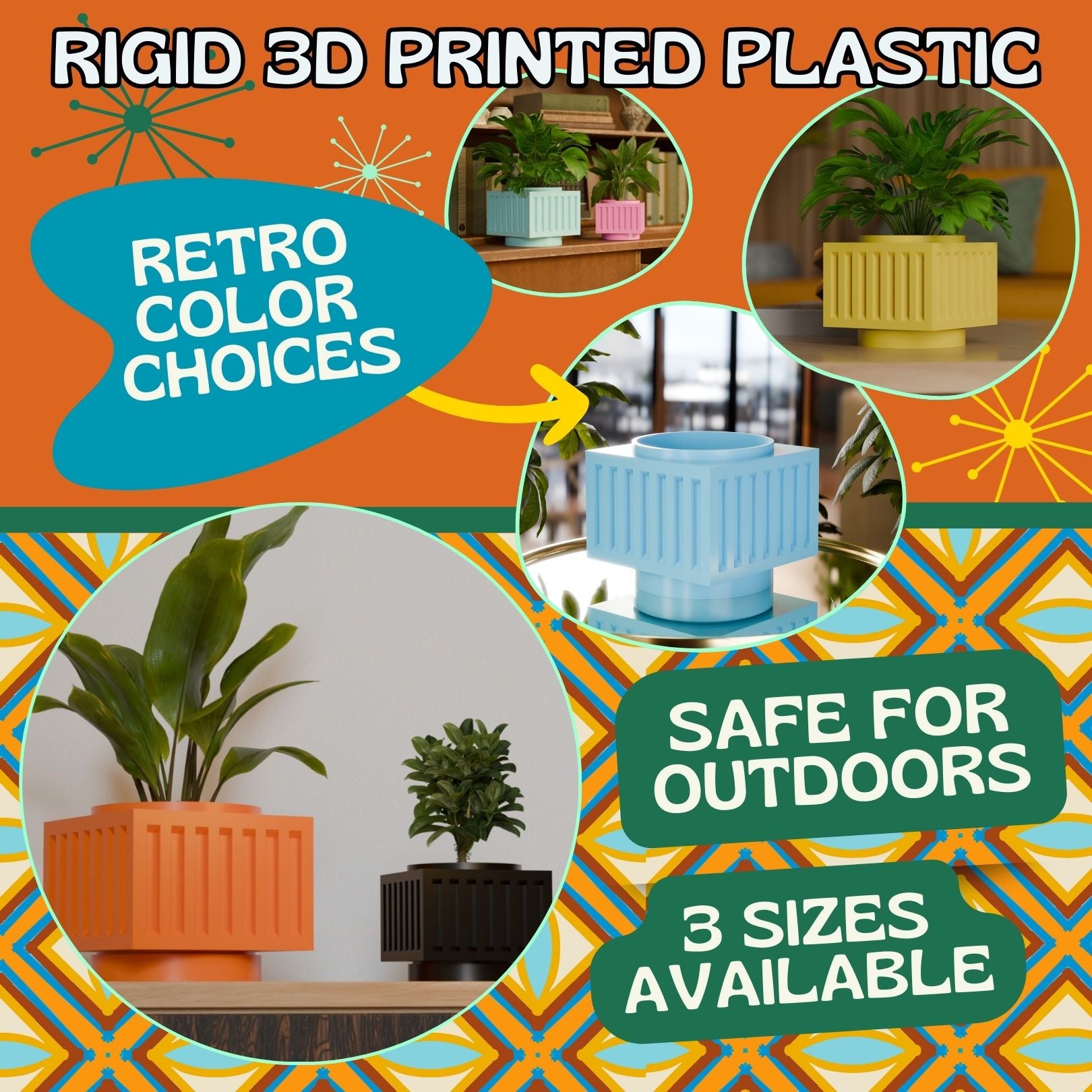Retro Space Age Lexir Planter