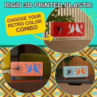 Atomic Bird Retro Mid-Century Modern Atomic Space-Age Clock