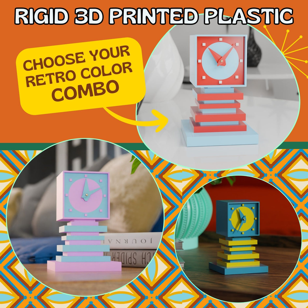 Quantik Square Space Age Clock