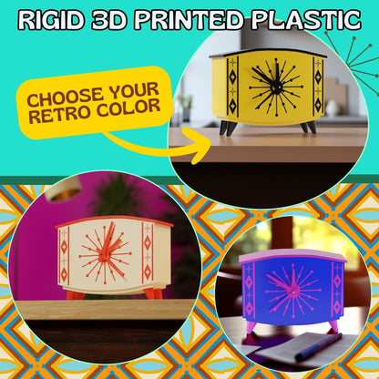 StarCrest Mid Century Modern Space Age Desk Clock