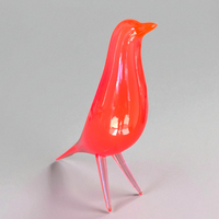 Mid Century Eames Styled Minimalist Bird Sculpture Cosmic Magneta