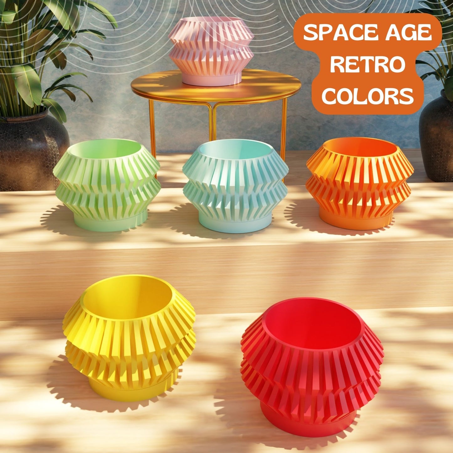 Rayora Space Age Atomic Planter