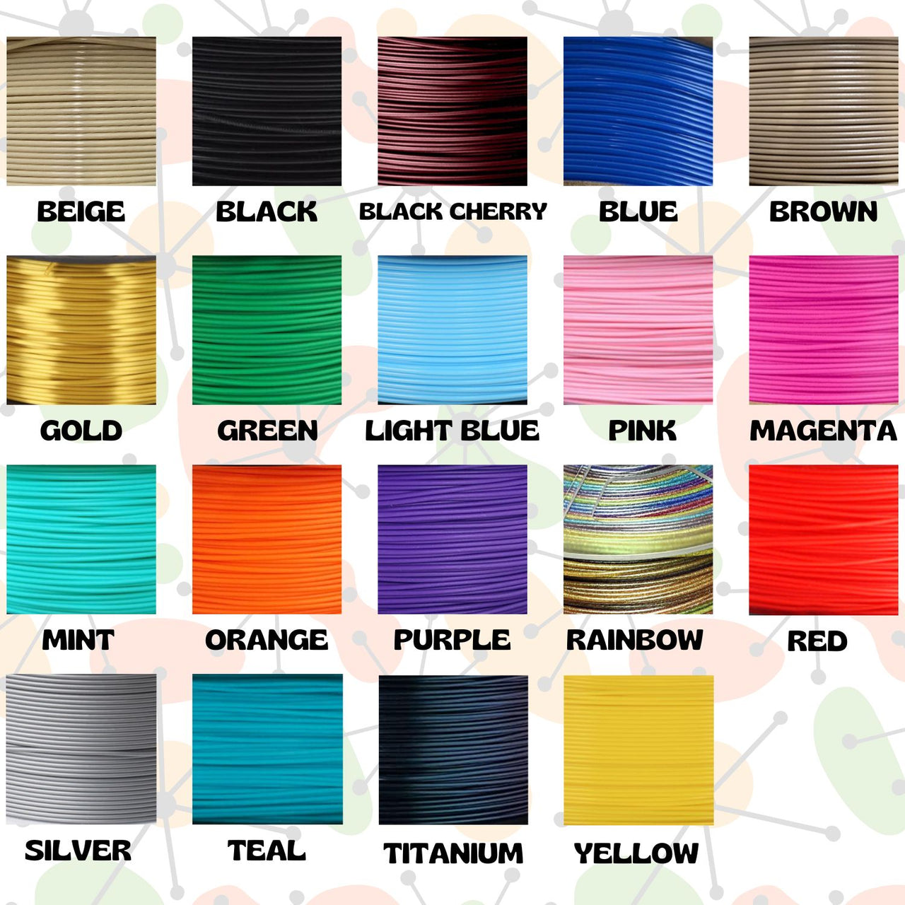 Starburst Radiant Desk Clock Mid Century Modern