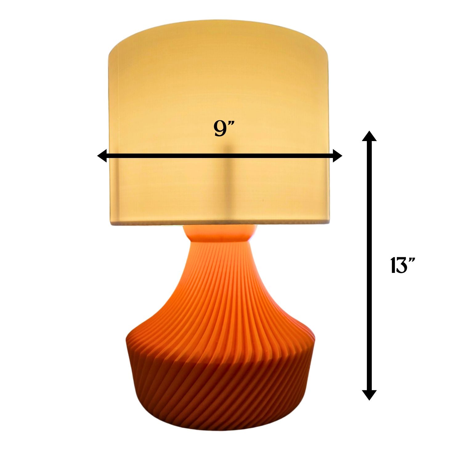 The Kallax Space Age Mid Century Modern Twist Lamp