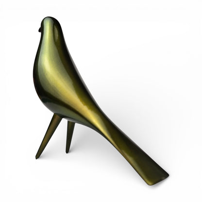 Mid Century Mondern Minimalist Bird Sculpture PlasmaGloss VULCAN GOLD
