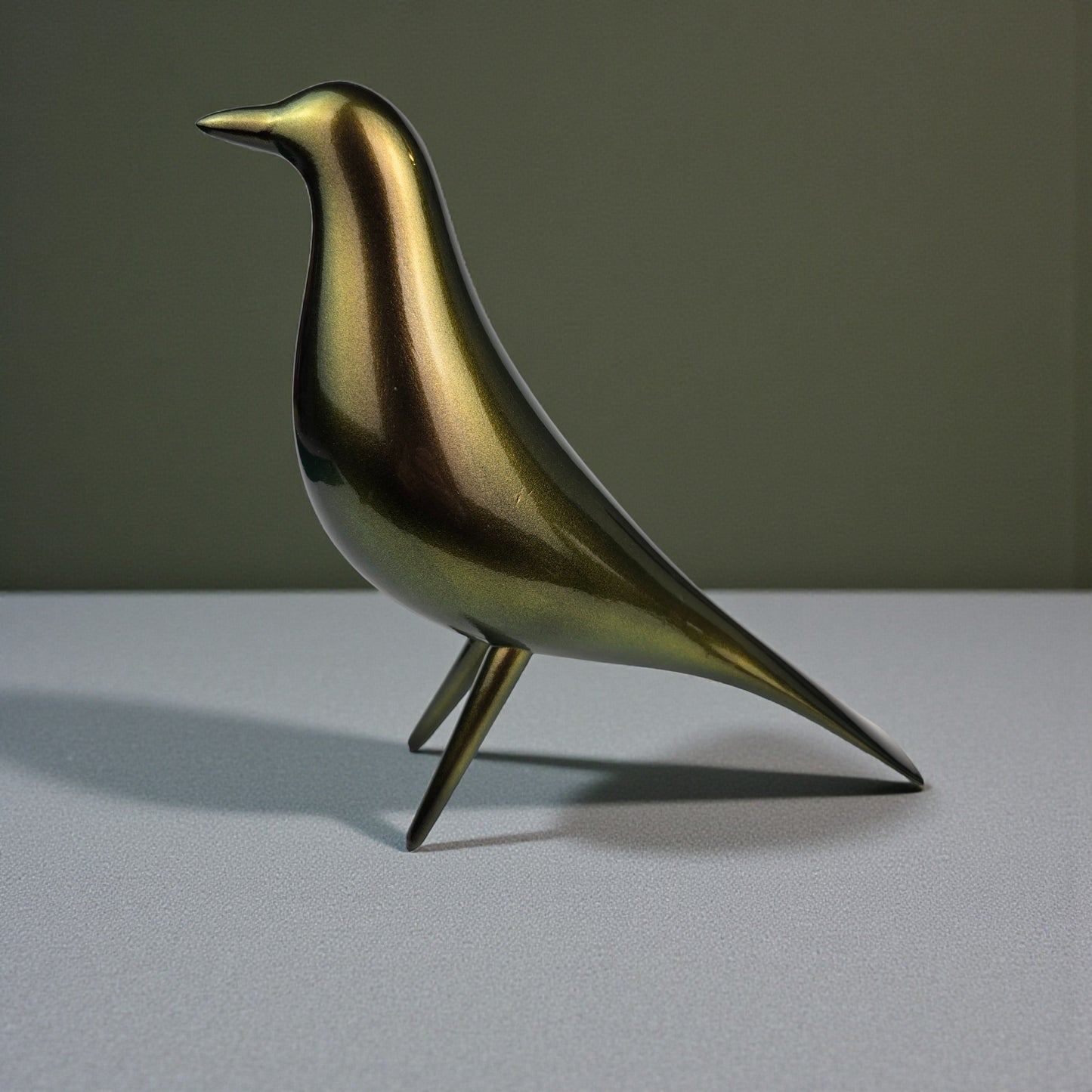 Mid Century Mondern Minimalist Bird Sculpture PlasmaGloss VULCAN GOLD