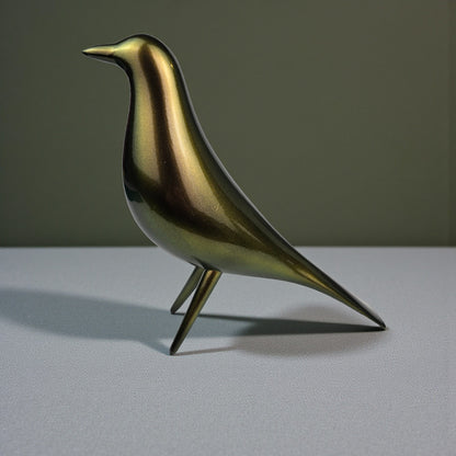 Mid Century Mondern Minimalist Bird Sculpture PlasmaGloss VULCAN GOLD