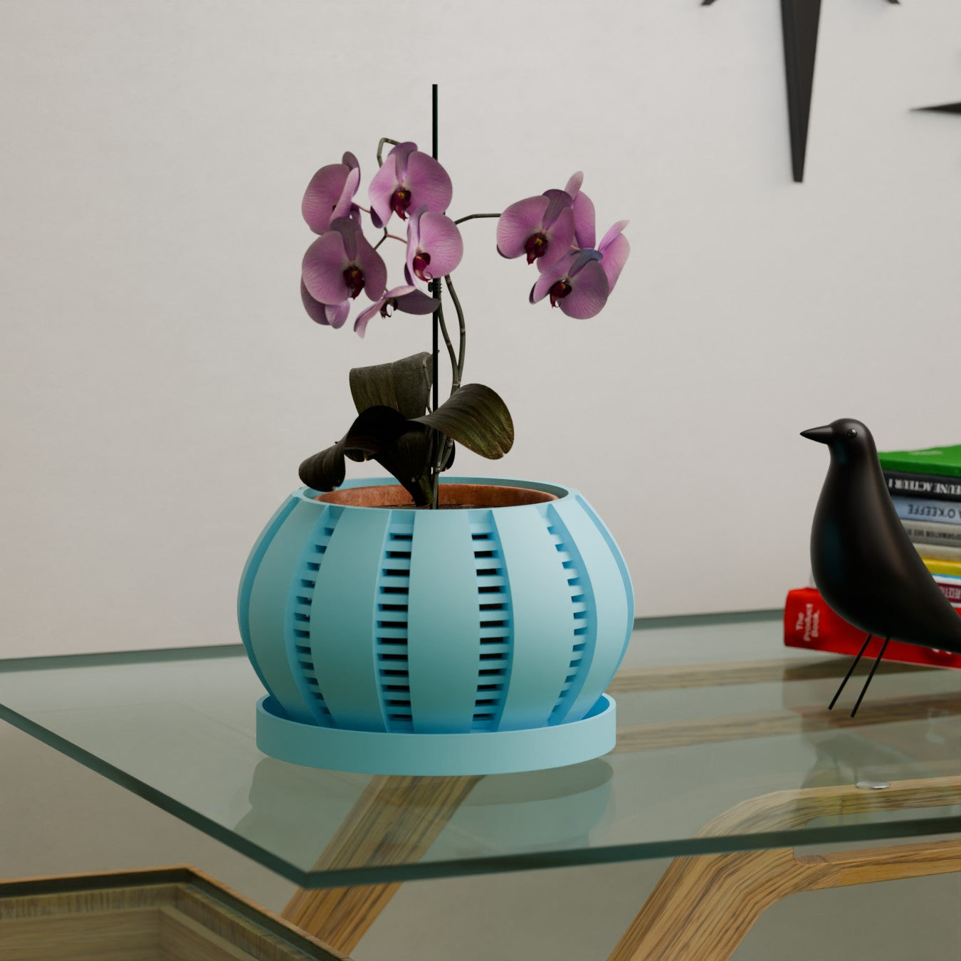 Akino Open Design Minimalist Space Age Planter