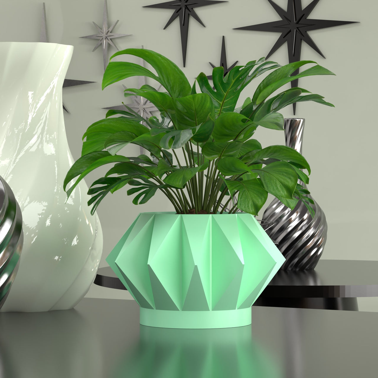Astrelle Space Age Retro Minimalist Planter